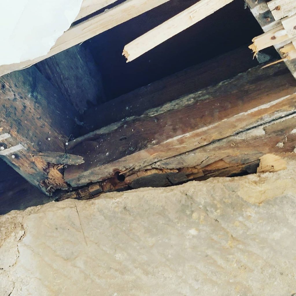 Failed Bressumer Beam - SMPS Building Preservation - Damp Proofing